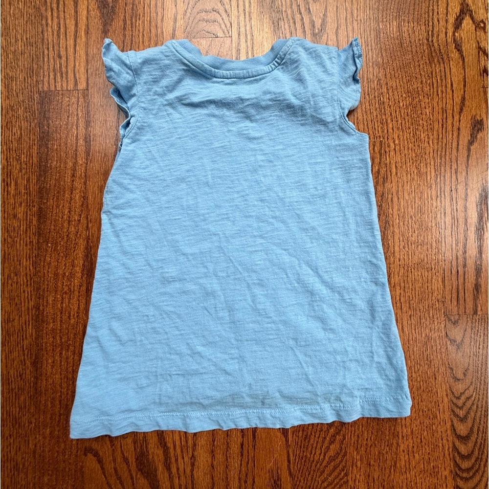 Primary Ruffle Flutter Sleeve Tee 5 - Picture 2 of 5